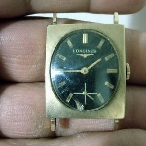 Vintage Longines Mens Gold Watch 10K Gold Filled Running